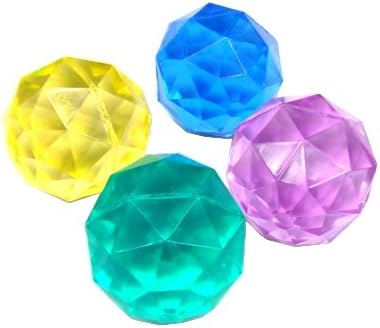 Amazon スーパーボール ダイヤモンド 小 32mm 100個入 お楽しみグッズ 紙風船 付きセット 縁日用品 おもちゃ