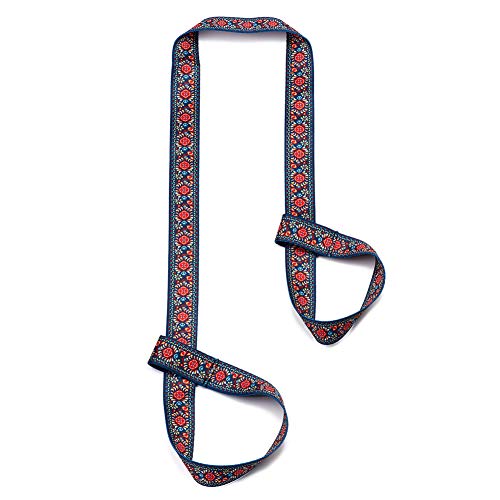 ZOOEASS Yoga Mat Strap, Adjustable Durable Yoga Mat Carrier & Stretching Strap, 70.87″ Inches, Multiple Color Choices (Dandelion)
