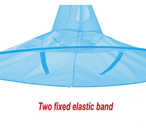Wantis Magical Rain Coat Artifact UFO Umbrella Hands Free Charming Costum Yellow (1.55-1.8M(height)) - Thumbnail 4
