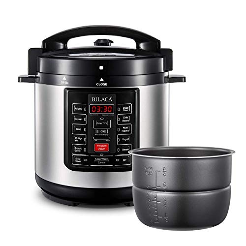 Electric Pressure Cooker,BILACA 6 Qt 9in1 Multi Programmable Pressure