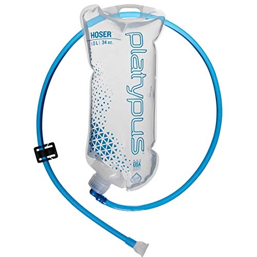 Platypus Hoser Hands-Free Hydration System Water Reservoir, 1-Liter, with Fast Flow Valve