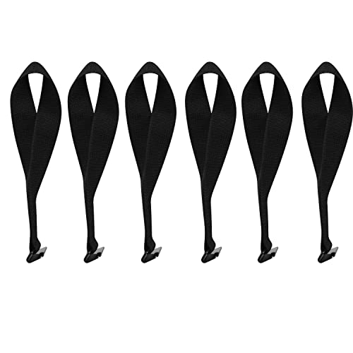 HEYTRIP 6 Pack Cargo TieDown Door Hook Straps for Any Car Top Luggage