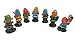 Blugood 7 Set Mini Gnome Figures Garden Decoration - Seven Dwarfs Statues