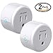 iKustar Wi-Fi Smart Plug Socket: Ultra-Compact Size Outlet Compatible With Amazon Alexa Google Home| Wireless Remote Control Your Devices| Energy Saving Smart Socket With Timer (WP5-White-2)