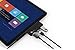 Juiced Systems Surface Pro 4-4 in 1 Adapter - Designed for Surface Pro 4 & New Surface Pro 2017-2x USB 3.0 ports | Micro SD | Micro USB Power Input