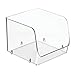 mDesign Stacking Organizer Bins for Kitchen, Pantry, Office, Bathroom - Pack of 6, Medium, Clear