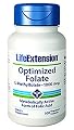 Life Extension Optimized Folate (L-Methylfolate), 1000 mcg 100 vegetarian capsules (2 Pack)