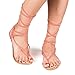 Dream Pairs Women's DARRE Tie Up Gladiator Flat Sandals Flat Sandals