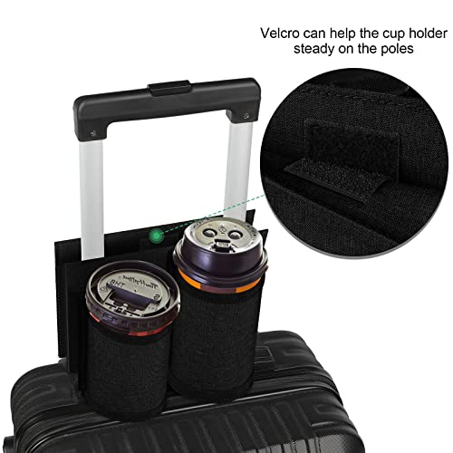 Accmor Luggage Travel Cup Holder,Universal Suitcase Cup Holder, Free