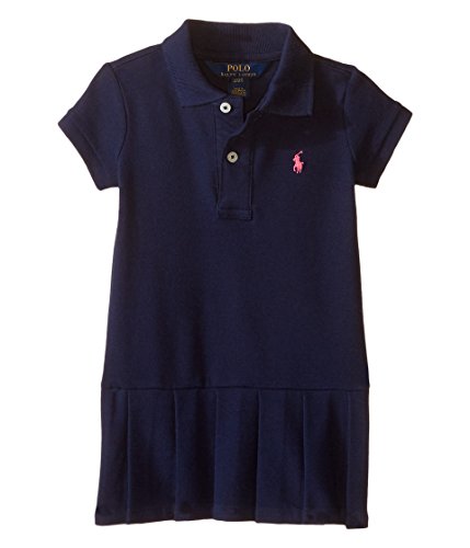 cotton mesh polo dress