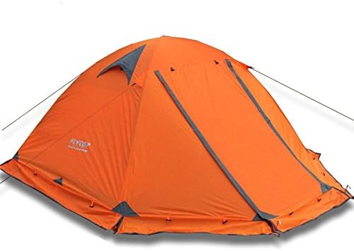 Double Layer 2 Person 4 Season Aluminum Rod Outdoor Camping Tent Topwind 2 Plus with Snow Skirt