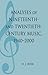 Analyses of Nineteenth- and Twentieth-Century Music, 1940-2000 (MLA Index and Bibliography Series Bo by D. J. Hoek