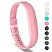 Greeninsync Compatible with Flex 2 Bands Fitbit,Adjustable Comfortable Silicone Replacement Accessories Wristband Bracelet Strap W/Fastener Clasp Perfect for Flex 2 Fitness Smart Watch Small Pink