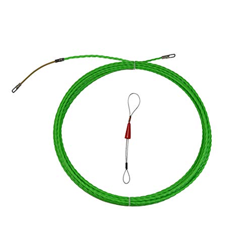 Fish Tape Electrical Wire Threader Wire Puller and Fish Tape Fastener tool 33 FT(10M) UP Grade Large Leader Hole