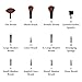 SHANY Professional 12 - Piece Natural Goat and Badger Cosmetic Brush Set with Pouch - Red