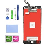 For iPhone 6s Plus Screen Replacement LCD Display LCD Touch Screen Digitizer Replacement Full Assembly with Repair Tool Kit (Black, IPhone 6s plus)