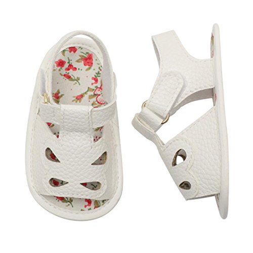 Orangeskycn Little Girls Sandals,Infant Baby Crib Shoes Soft Sole Anti-Slip Hollow Sandals