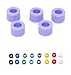 50 Pcs Small Type Dental Hygienist Silicone Instrument Color Code Rings Purple