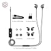 TaoTronics Active Noise Cancelling Headphones, Wired Earphones in Ear Corded Earbuds with 15 Hours Playtime and Built-in Microphone (Noise Reduction, Aluminum Alloy Construction)