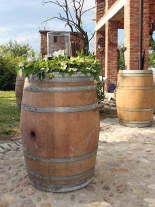 Temesso Stehtisch aus gebrauchtem Weinfass, Dekofass, Gartentisch aus Holzfass - Fass unbehandelt Orig – Bild 6