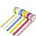 NUOLUX 12 Rolls Washi Tape Rainbow Decorative Tape 15mm x 10m