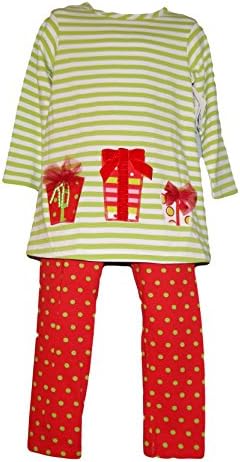 Bailey Boys Two Piece Christmas Present Tunic and Pants Set Size 4