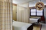 Hospital Curtain, Quality Cubicle Curtain, Flame Resistance Medical Curtain Bed Divider, Privacy Curtain - Machine washable, Anti-Bacterial, Flame Retardant with Mash top & grommets 12' Wide X 8' long