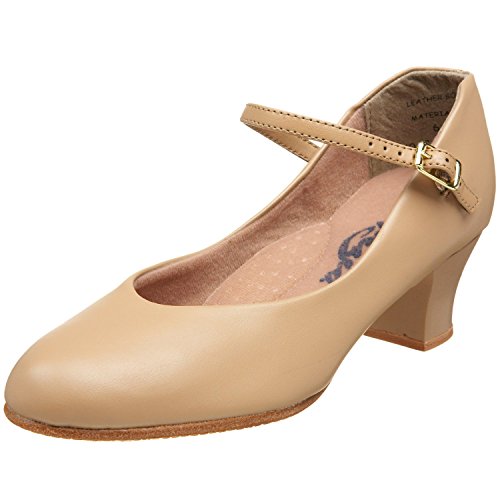 Capezio Women's Jr. Footlight Character Shoe,Caramel,5 M US