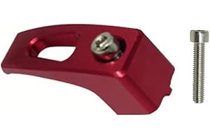 ZYNCUE Motorcycle Luggage Rack Hook, Aluminum Alloy Storage Hook for Most Motorcycles, with Screws for Installation red