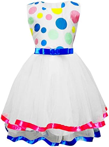 Gorgeya Girls Dresses Party Wedding Bridesmaid Princess Flower Dress for Girl Sundress Floral Print Kids Vintage Dresses Sleeveless 2 to 9 Years