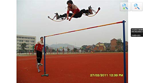 Adult Kangaroo Shoes Jumping Stilts Fitness Exercise (200-242lbs/90~110kg) Bouncing shoes (black) (Renewed) - Thumbnail 4