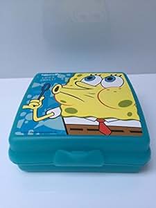 Tupperware de colour turquesa fiambrera de Bob Esponja para niños con