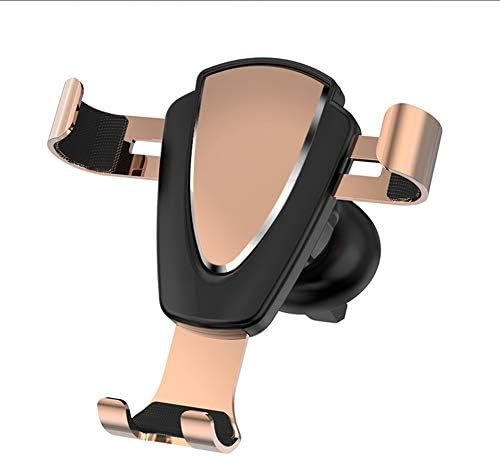 BSTOEM Car Phone Holder 360° Rotation Vent Auto Lock Car Cradle Phone Mount for iphone Samsung and Others Universal Cell Phones gold color (gold)