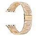 V-MORO Resin Bands Compatible with Apple Watch Bands 42mm 44mm iWatch Series 6/5/4/3/2/1 with Stainless Steel Buckle Copper Replacement Wristband Strap Women Men (Light Cream, 42mm)