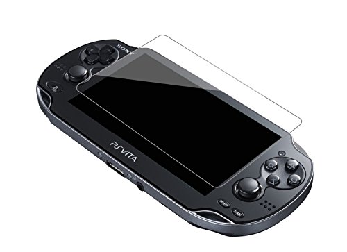 (4-Pack) 2 Front+2 Back Covers Screen Protectors for Sony PlayStation Vita 1000, Akwox 9H Tempered Glass Front Screen Protector and HD Clear PET Back Screen Protective Film for PS Vita PSV 1000
