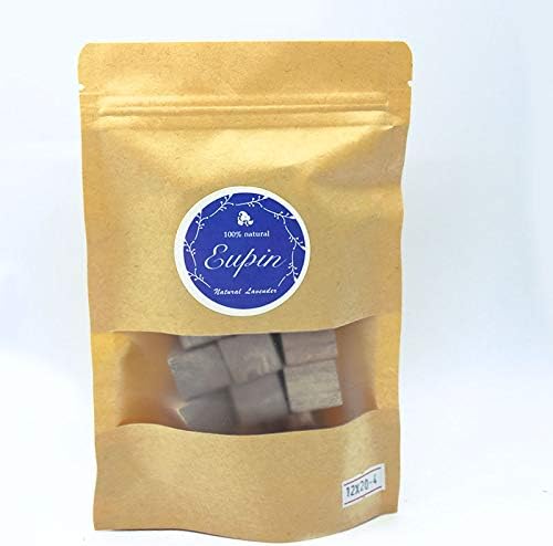 Johnson Alon Lavender Scent Cedar Blocks for Clothes Storage Natural Wooden Balls |Camphor Wood Ball Packets of 15 (15 Blocks)