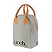 Fluf Zipper Lunch Bag, Organic Cotton (Pumpkin Zip)