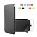 Galaxy Note 4 Case, HESPLUS Premuim PU Leather Pouch Cover with Elastic Pull Strap and Soft Interior Sleeve Case for Galaxy Note 4 Case (black)