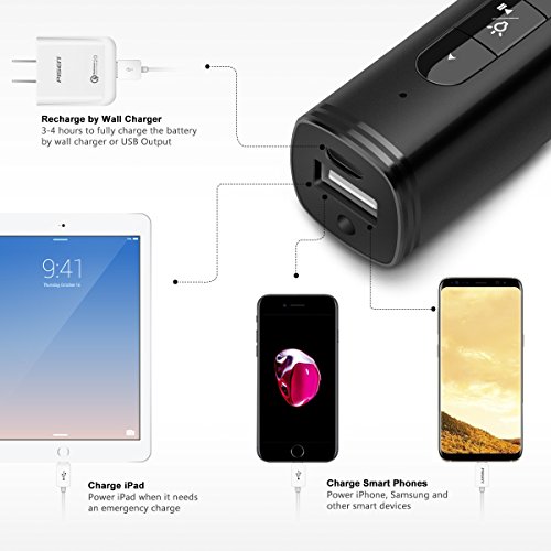 Pisen-Wireless-Presenter-Rechargeable-RF-24GHz-Remote-Pointer-Presentation-Clicker-USB-Remote-Control-Flip-Pen-for-PPT-Powerpoint-Slideshow-2500mAh-Portable-Power-Bank
