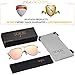 SOJOS Polarized Flat Mirror Lenses Sunglasses Classic Metal Double Bridge Glasses SJ1040 with Gold Frame/Pink Mirrored Polarized Lens