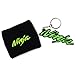 MOCO Motorcycle Large Black Fluid Brake Reservoir Sock Cover with Keychain, Key Ring,Fit for Kawasaki Ninja ZX-6R, ZX-9R, ZX-15R, ZX-12R, ZX-14R, ZX6-Black