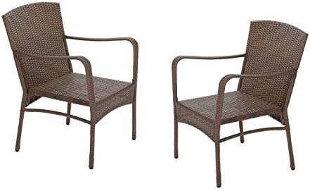 W Unlimited SW1616-2PC Arm Chair Set, Brown