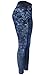 KMystic Women's Denim Print Fake Jeans Leggings (Blue Rose)