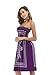 Zyyfly Beach Dresses for Women Boho Summer Casual Sun Dress Tube top Strapless Dress Purple