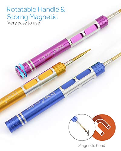 BAKU Cell Phone Repair Tool Kit for iPhone Precision Screwdriver Set with Magnetizer/Demagnetizer Tool & Opening Pry Tools for iPhone X/8/8 Plus, 7/7Plus,6P/6S/6/5S/5/5C/4S/4/SE,iPod,iTouch (A-Pack)