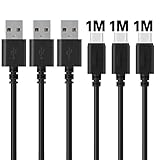 [3 Pack] USB Type C Cable, iVoler USB A to C [3.3ft/1m] 56k ohm Resistor Hi-speed USB 2.0 Data Syncing & Charging Cable for LG G5, HTC 10, Nexus 6P/ 5X, Oneplus 2 / 3 and More
