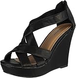 Top Moda Ella-18 Women's Gladiator Wedge Heel Sandals