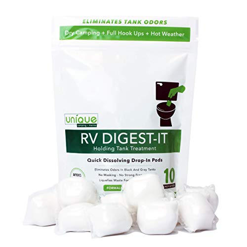 Unique 10 Pack RV Digest-It Holding Tank Treatment Drop-in Pod