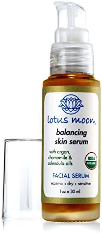 Lotus Moon Balancing Skin Serum - Natural Omega-3 and Omega-6 fatty Acids to Nourish and Repair Dry Skin Eczema