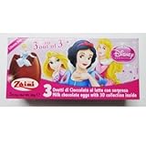 Zaini Disney PRINCESS chocolate egg treats with TOY- 3 per box-Made in ITALY-SHIPPING FROM USA